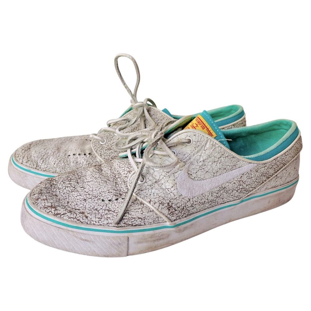 Nike Zoom Air Stefan Janoski Skateboard Cracked Texture Sneakers Size 8